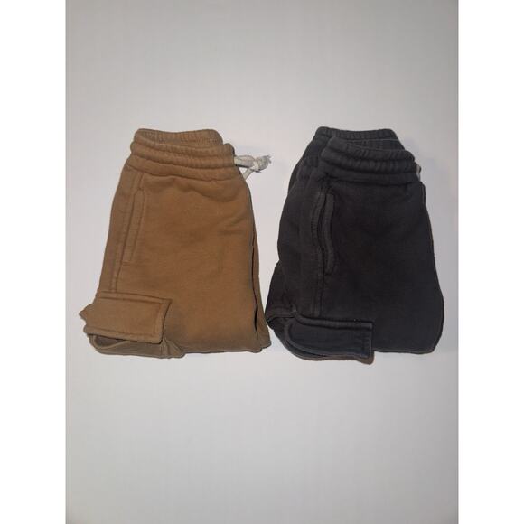Shop Sova Toddler Cargo Joggers 2T Neutral Fleece Pants Lot Brown Black - Picture 2 of 9
